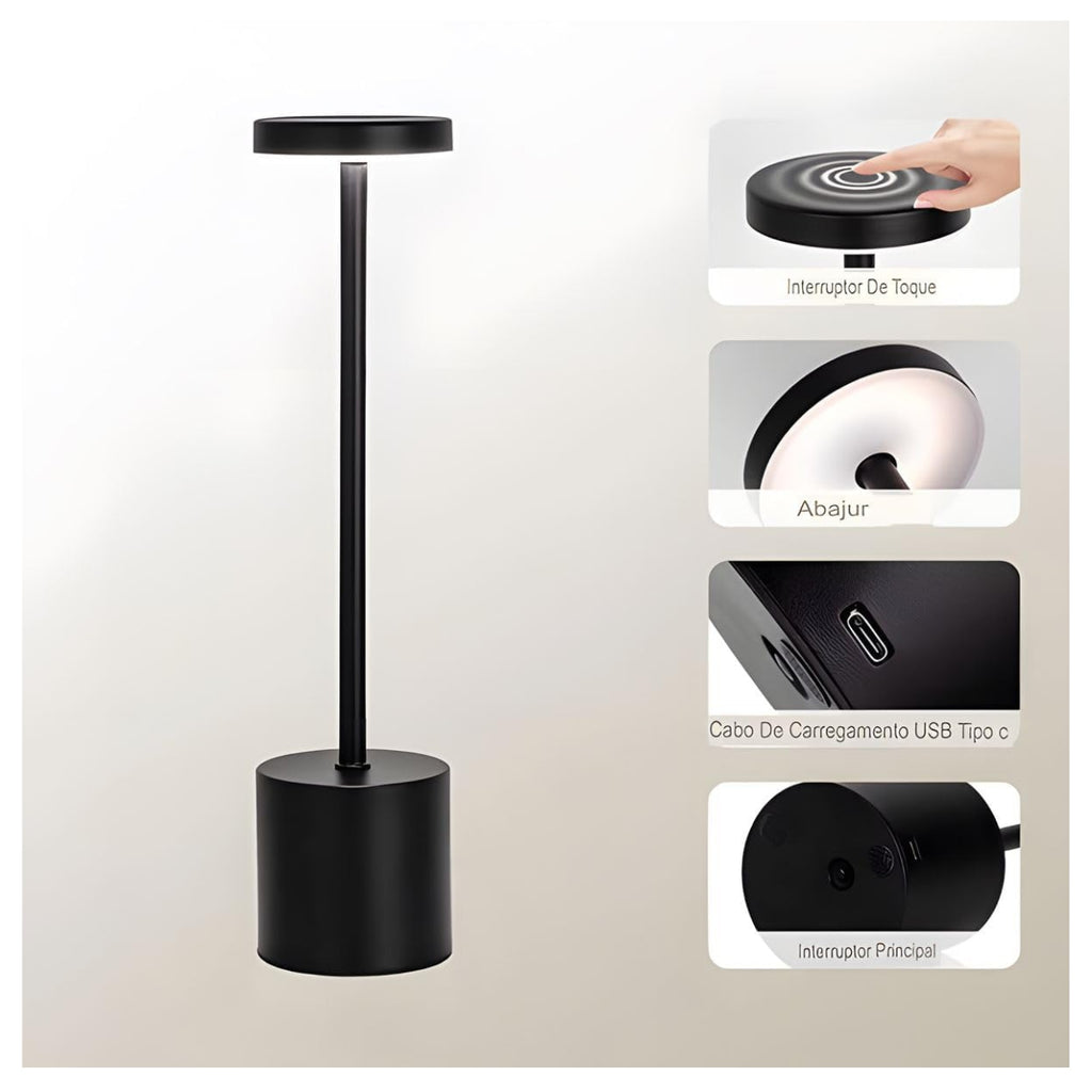 Lámpara de mesa LED touch — fotografía del proveedor