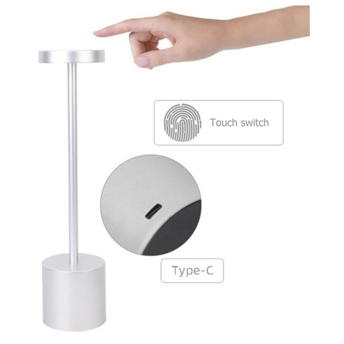 Lámpara de mesa LED touch — fotografía del proveedor